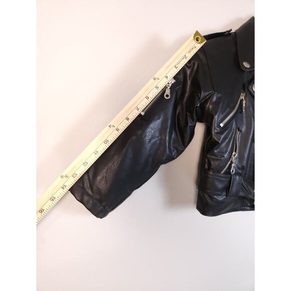 Harley-Davidson Toddler 3T Style Faux Leather Biker Black Jacket - Picture 9 of 11